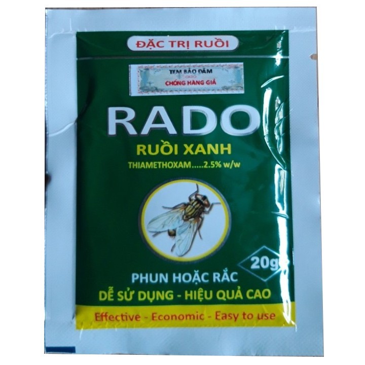 Thuốc diệt ruồi xanh rado ( combo 3 gói )