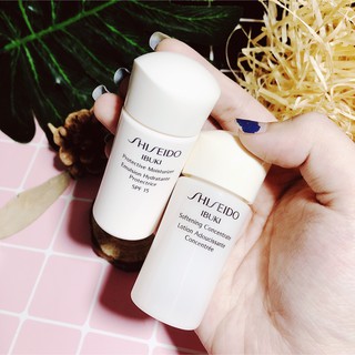 Combo toner và sữa dưỡng Shiseido Ibuki Softening Concentrate