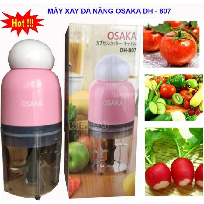 Máy xay đa năng, xay cháo, xay thịt, xay đá 3 lưỡi kép Osaka Nắp Tròn8