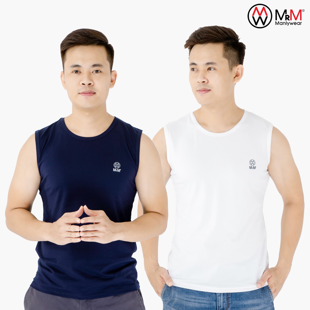 Set 2 áo ba lỗ nam sát nách, mềm mịn, thấm hút mồ hôi, thoáng mát,co giãn tốt Mrm Manlywear - MM