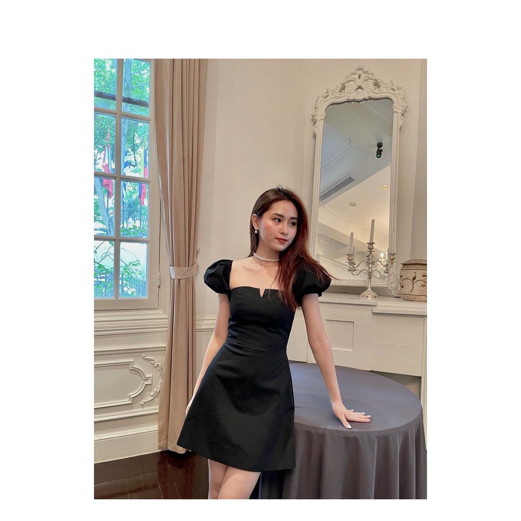 ĐẦM TRỄ VAI TAY BỒNG ĐEN | BigBuy360 - bigbuy360.vn