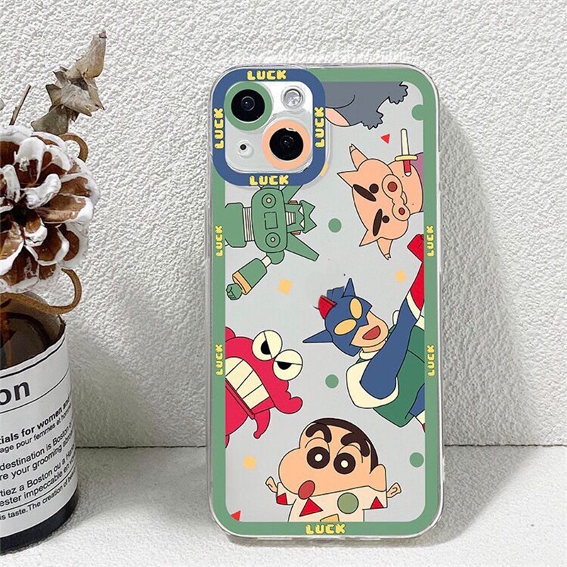 Ốp Điện Thoại Hình Shin-chan Dễ Thương Cho iPhone 14 13 12 11 Pro Max iPhone 7 8 X XR XS Max 6 6s 7 8 Plus SE 2020 2022