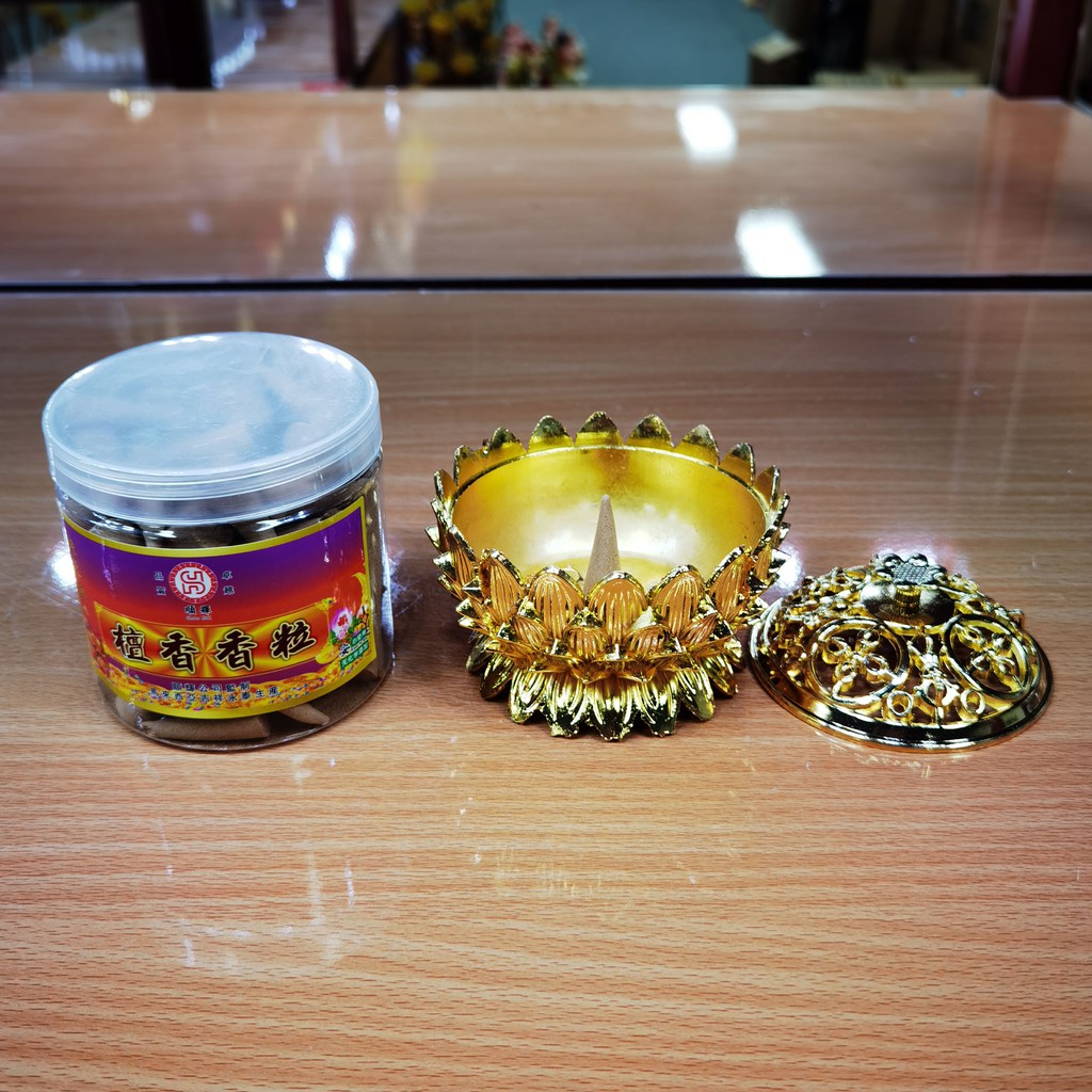 Lư Xông trầm Hương , Xông Trầm Kim Loại , Hợp Kim ( Vật Phẩm Phong Thủy) - Phật Giáo Tường Thuận