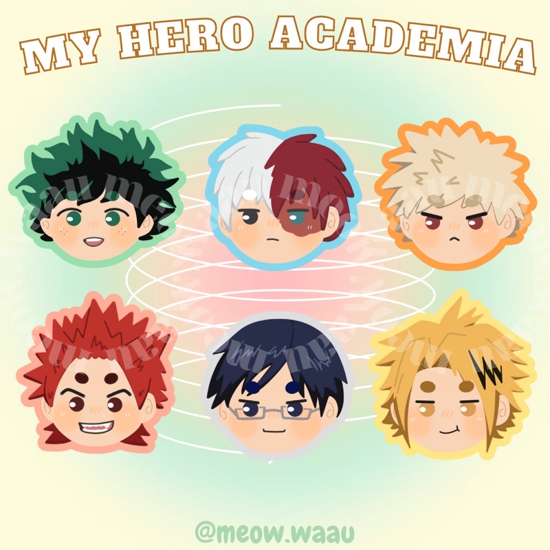 Set nhãn dán My Hero Academia (MHA)