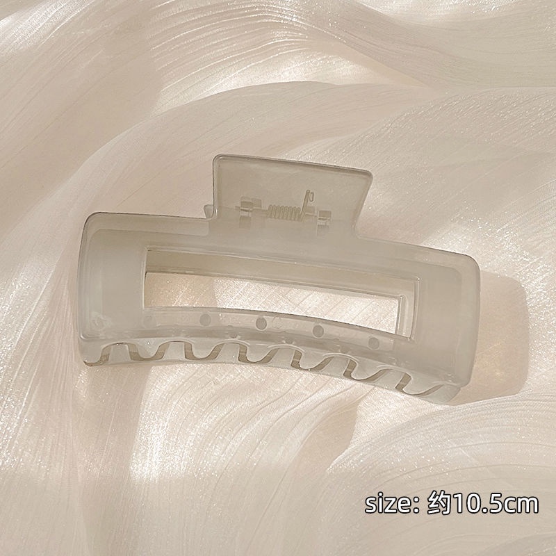 Kẹp Tóc Hình Vuông Lớn 10.5CM Màu Thạch Thời Trang