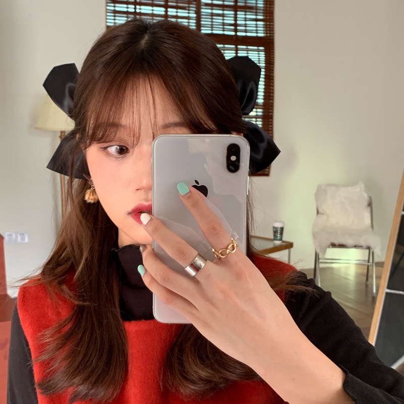 Bộ 2 Kẹp Tóc Nơ Dễ Thương Cho Nữ