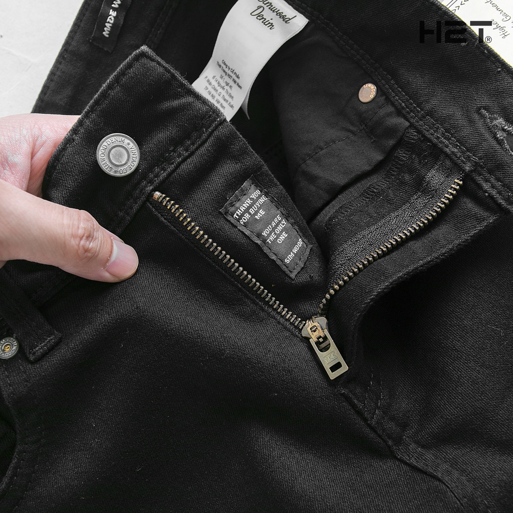 Quần Jeans Nam H2T  Simwood Denim kiểu dáng Slimfit Ôm Chân, Chất Vải Co Giãn Nhẹ Thoải Mái 1545