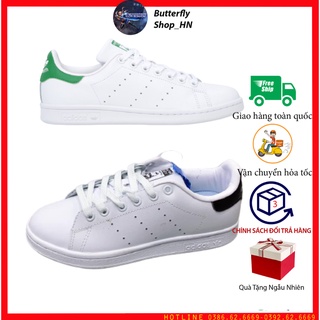 Giày Stanmith,sneaker gót đen và gót xanh bản trung 11 MAMMOTH