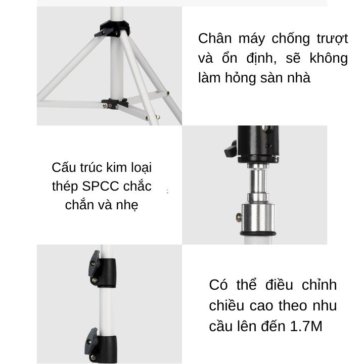 Giá đỡ 3 chân Wanbo,Tripod 1,7m cho camera, máy ảnh, máy chiếu, đèn camping