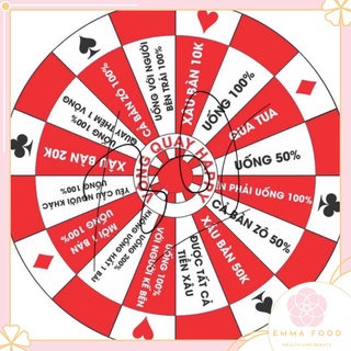 Vòng xoay ăn nhậu Đỏ Đen gỗ 25cm
