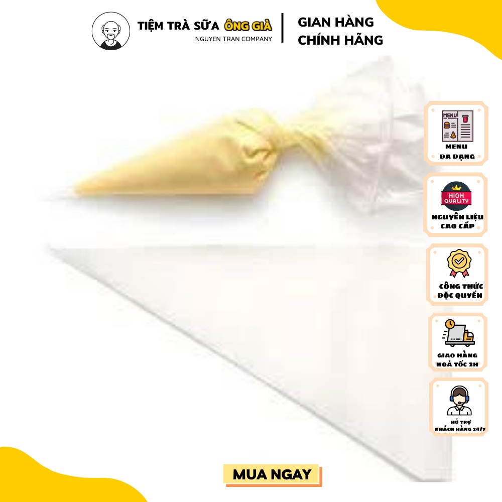 Set 100 Túi Đựng Bơ/ Túi Bắt Kem 22x30 dày dặn - Phân phối bởi Tiệm Trà Sữa Ông Già