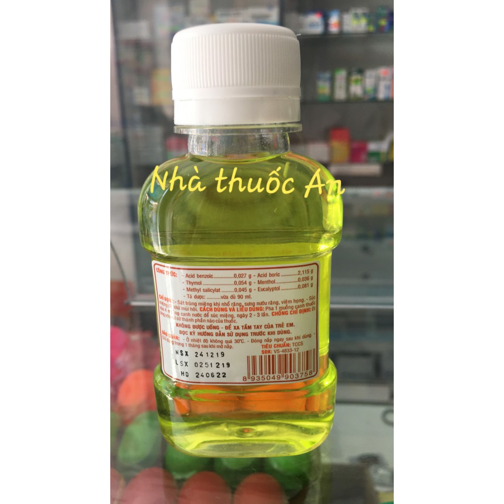 Orafar nước súc miệng 90ml giúp hơi thở thơm tho