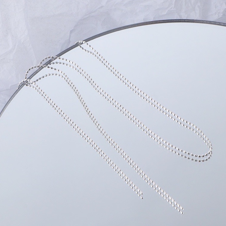 Dây bi dẹt kim loại gắn móng nail