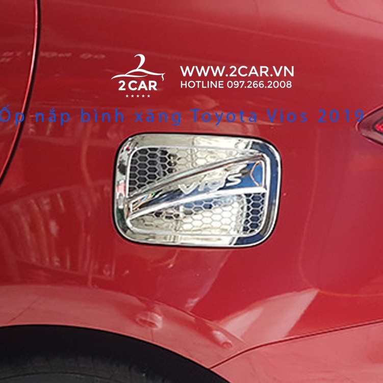 Ốp Nắp Bình Xăng Xe Toyota Vios 2019-2022 mẫu Crom cao cấp