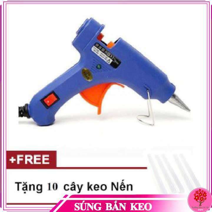 SÚNG BẮN KEO tặng 10 cây keo nến dài