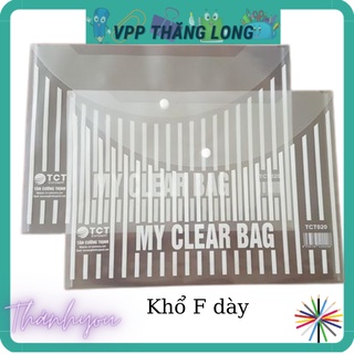 Bìa nút, túi clearbag, my clear khổ A4, khổ F dày đẹp