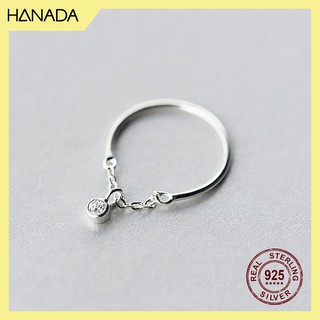 Nhẫn bạc 925 hanada nhẫn đá tòn ten 0040 m3