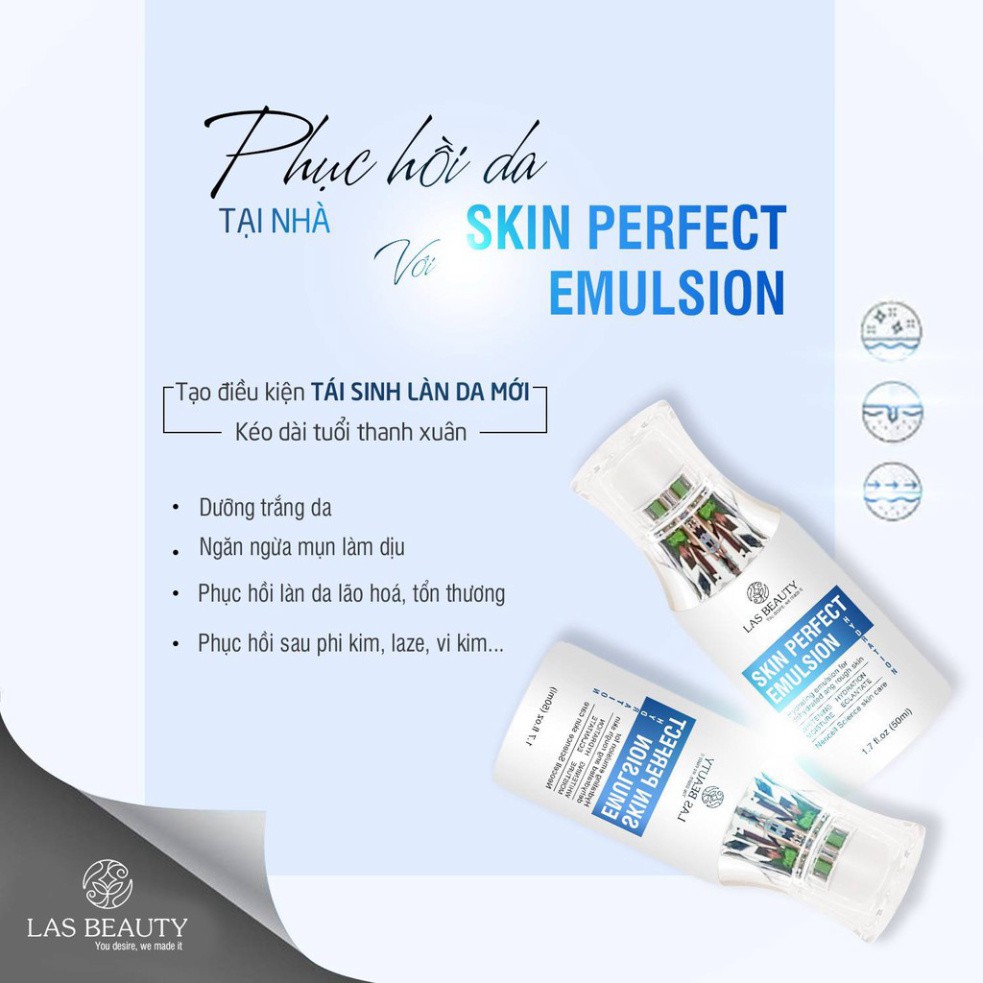 [100% Chính Hãng] sữa dưỡng rong nho Las beauty – Skin Perfect Emulsion las beauty  date mới