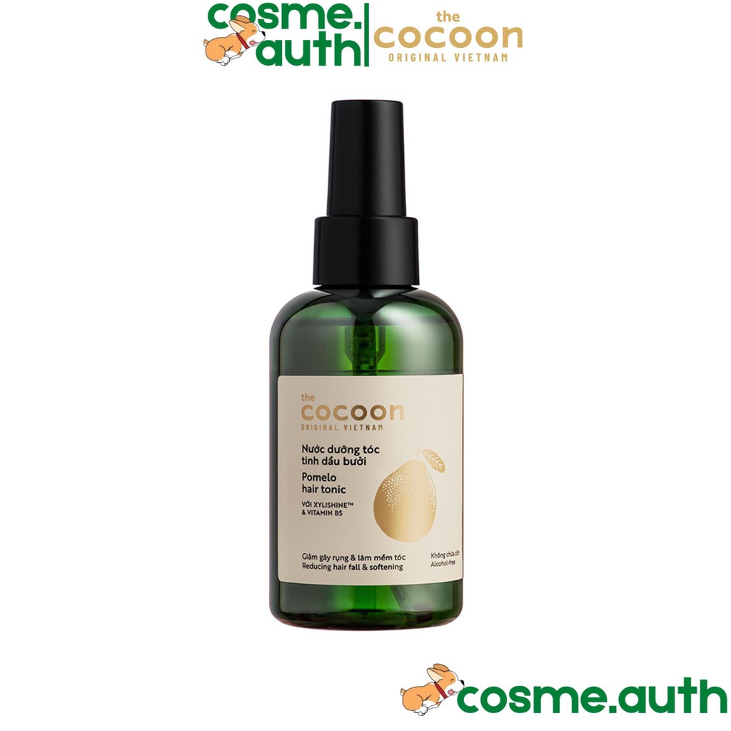 Tinh Dầu Bưởi Dưỡng Tóc Giảm Gãy Rụng &amp; Làm Mềm Tóc Cocoon Pomelo Hair Tonic 140ml