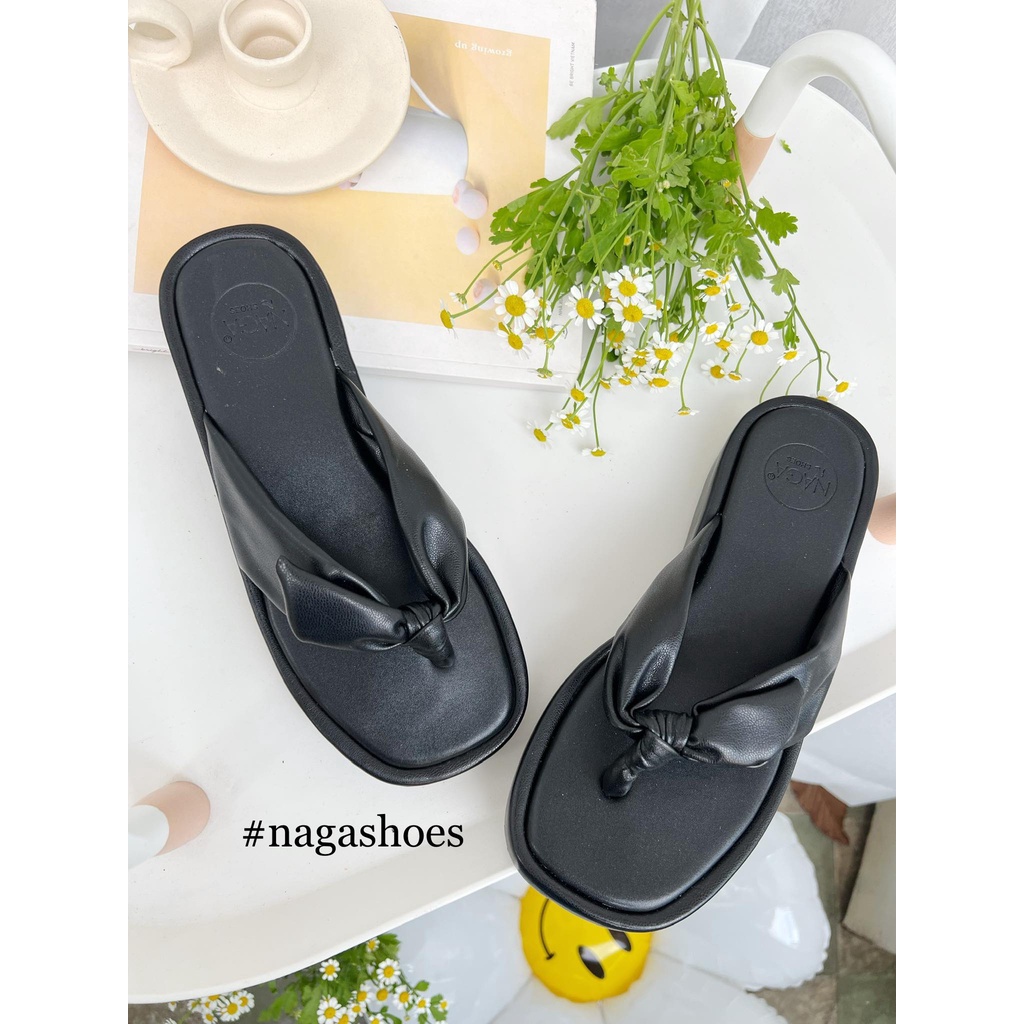 DÉP KẸP NAGASHOES QUAI GÚT 4CM NAD211