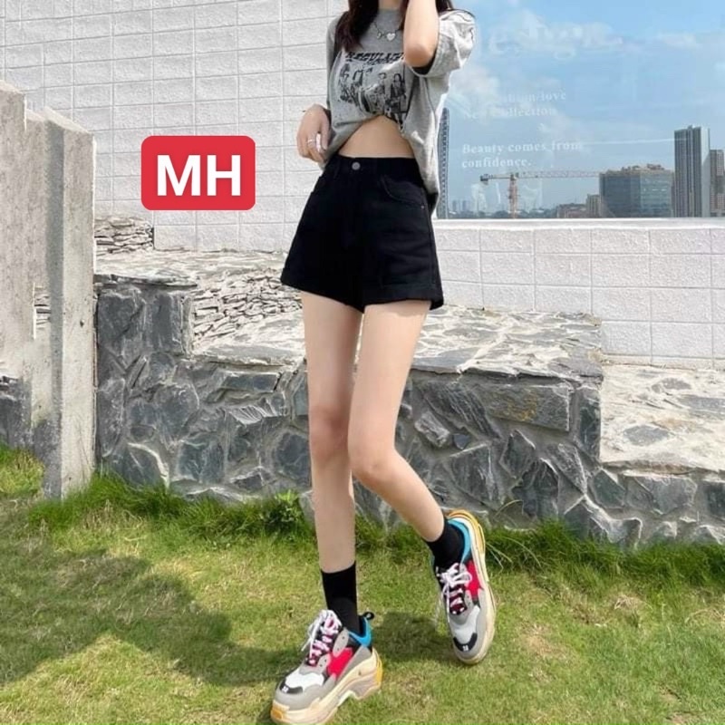 Quần kaki nữ lưng cao lật lai có túi chất co dãn lên form siêu xinh giá rẻ