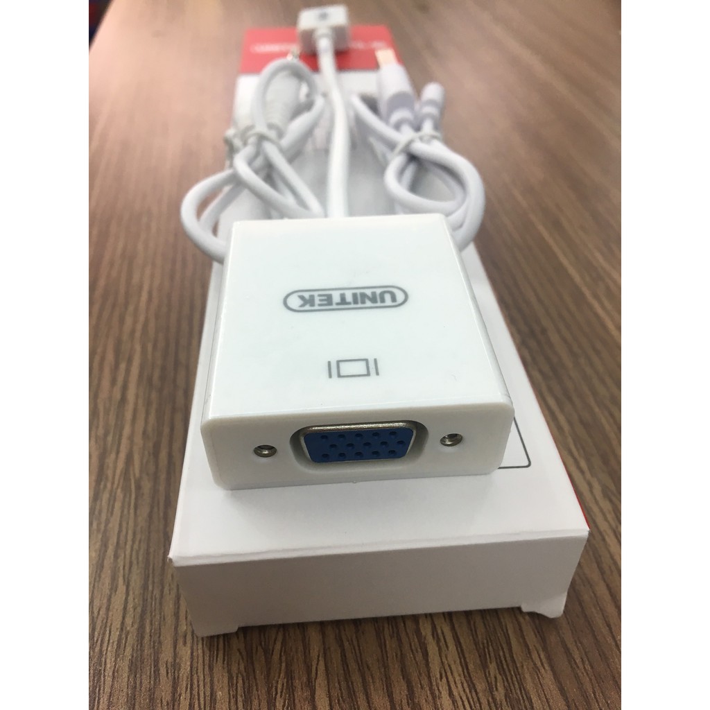 Cáp Chuyển HDMI To VGA + Audio UNITEK Y-6333WH - Y-6333WH