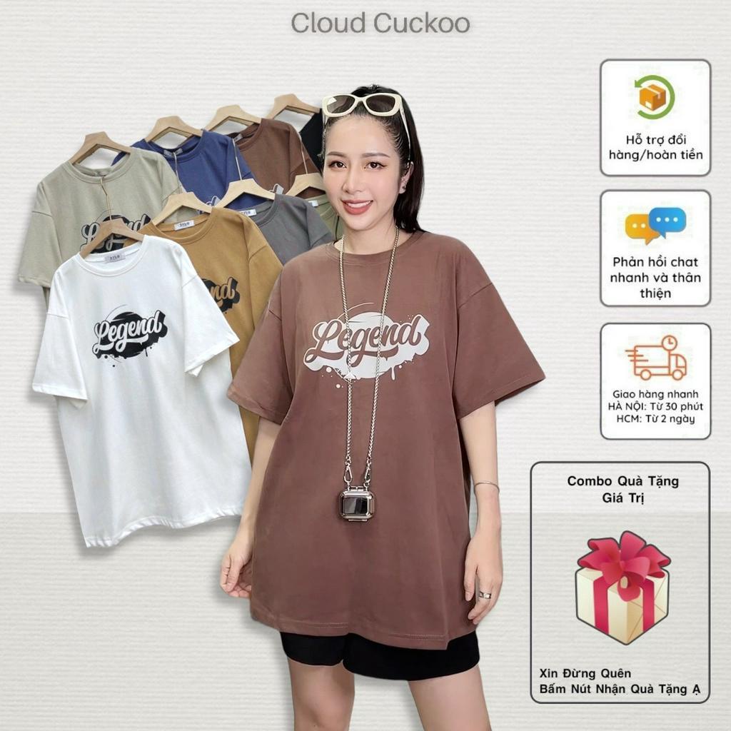 Áo Thun Nam/Nữ In Chữ Legend Chất Cotton Mềm Phom Áo Rộng - Mã Số: 20702