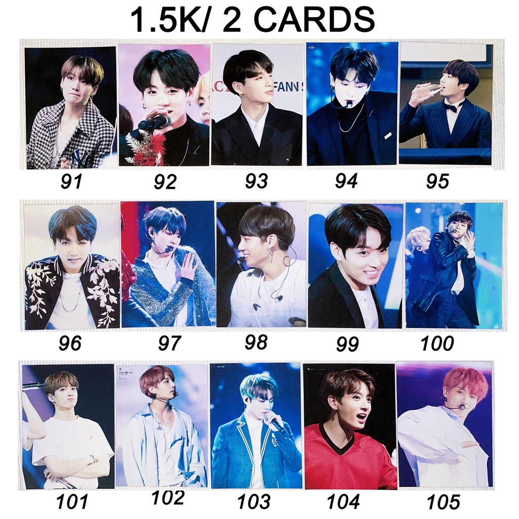 Sale set card hình của JUNGKOOK BTS