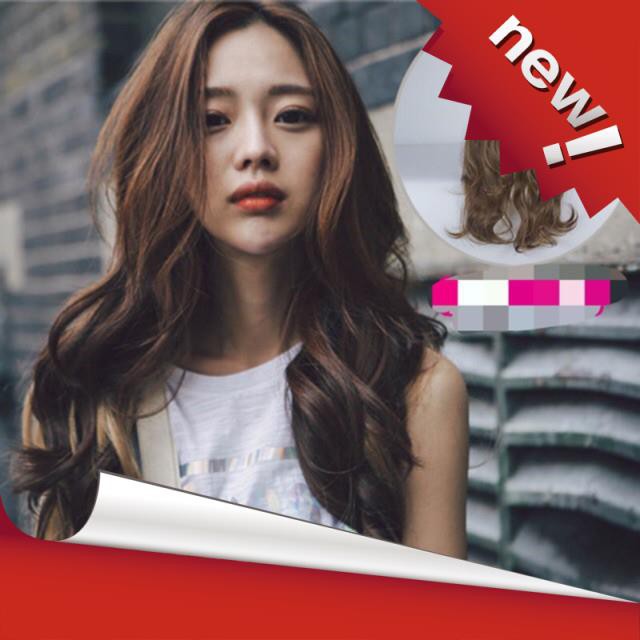 Tóc Giả Kẹp Nửa Đầu Chữ U Loại Xoăn Sóng Uốn Đuôi - 462
