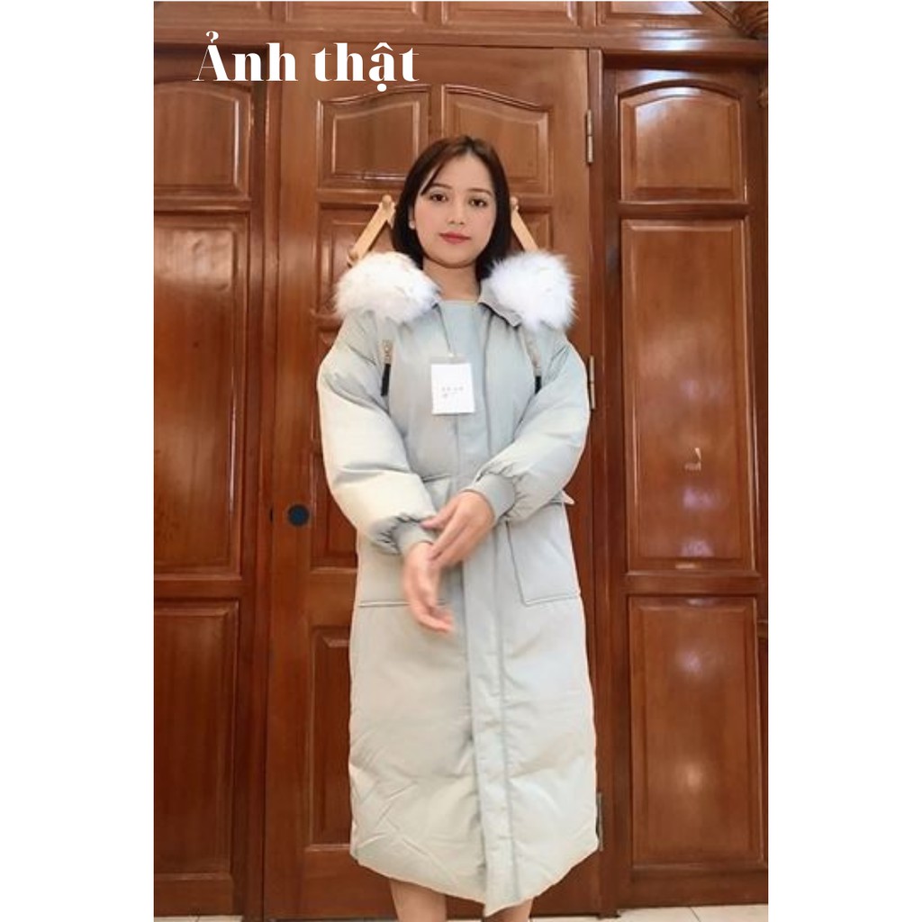 Áo khoác phao nữ dáng dài hàng Quảng Châu cao cấp AK266 (Kèm ảnh thật) | BigBuy360 - bigbuy360.vn