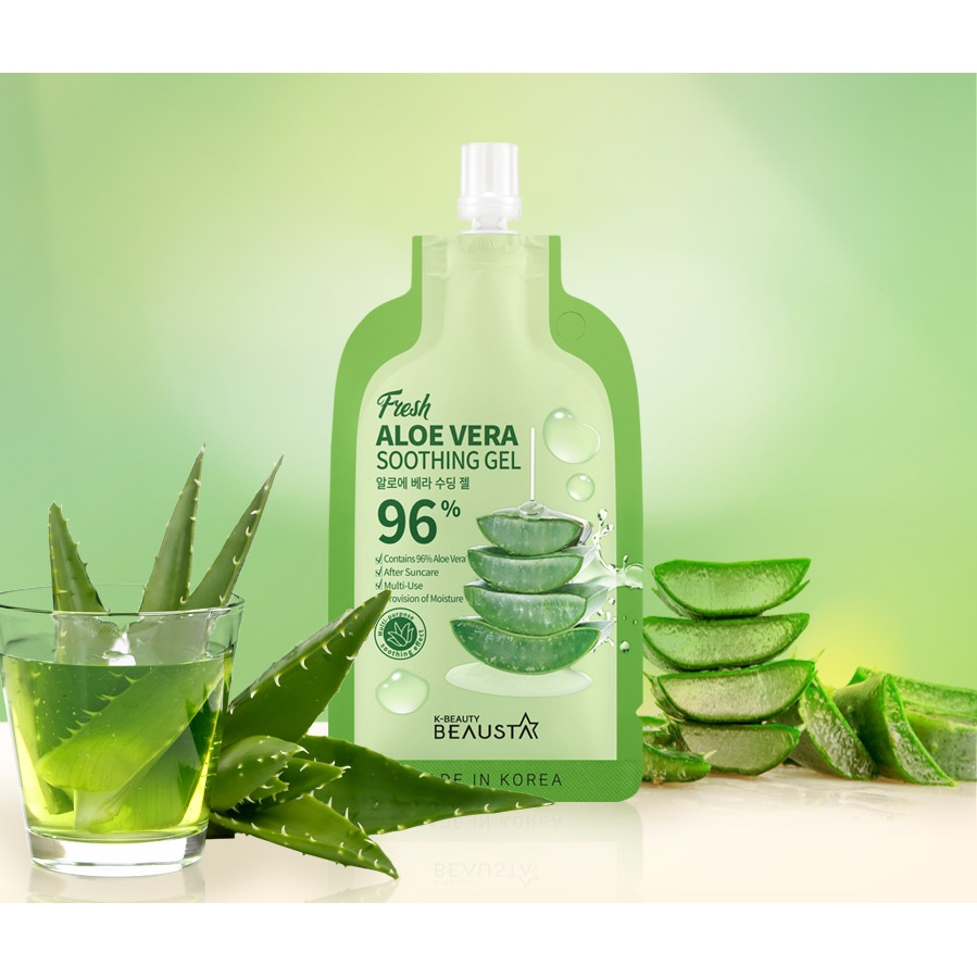 Kem Dưỡng Ẩm Làm Dịu Da Tức Thì Beausta Aloe Vera Soothing Gel 1ea*20ml