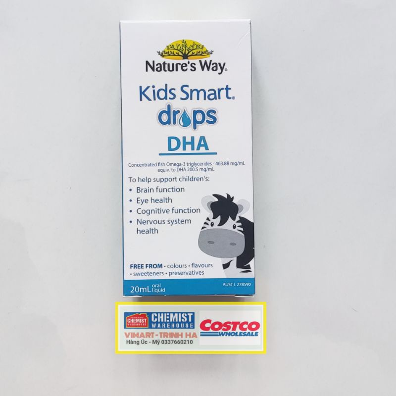 DHA cho bé Nature's Way Kids Smart Drops  20 ml