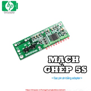  Mạch ghép 5s-18v siêu nhỏ kt 10x30mm   HP Battery   