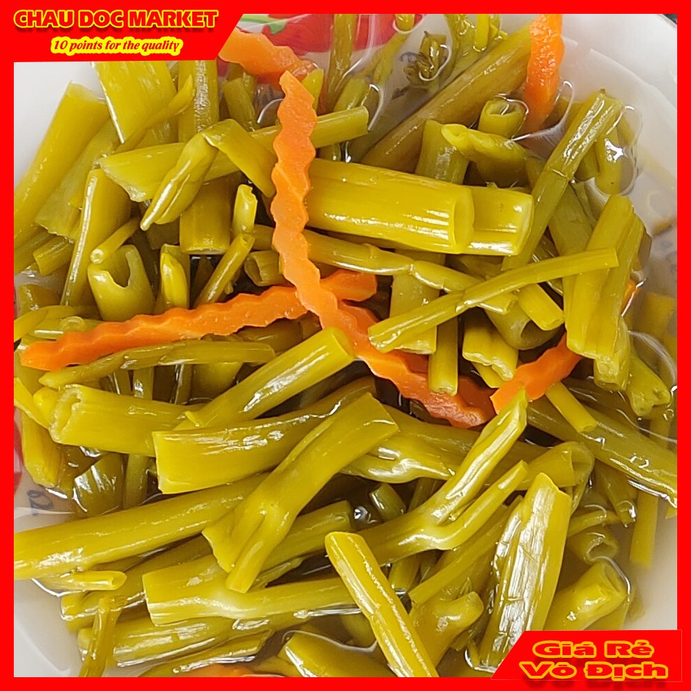 Rau Muống Chua Ngọt Giòn Ngon Hủ 500gr Nổi Tiếng Hiệu Ông Bà 5 Châu Đốc.
