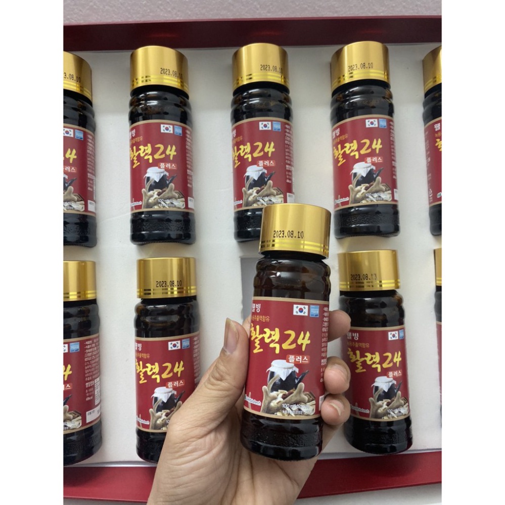 Nước hồng sâm nhung hươu hàn quốc chính hãng, hộp 10 chai x 100ml -  ❤️ [ Hàng Mới Về ]