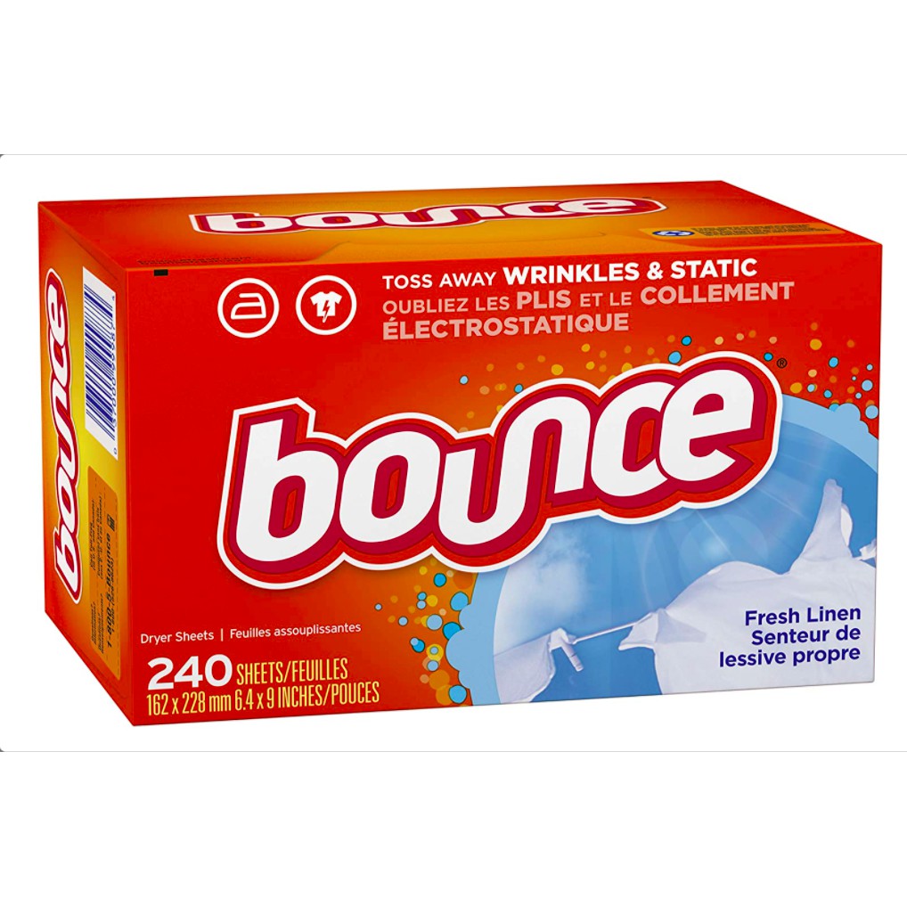 [Online Mart] Giấy Thơm Quần Áo Bounce Của Mỹ, 240 tờ - Có bill mua hàng từ Mỹ