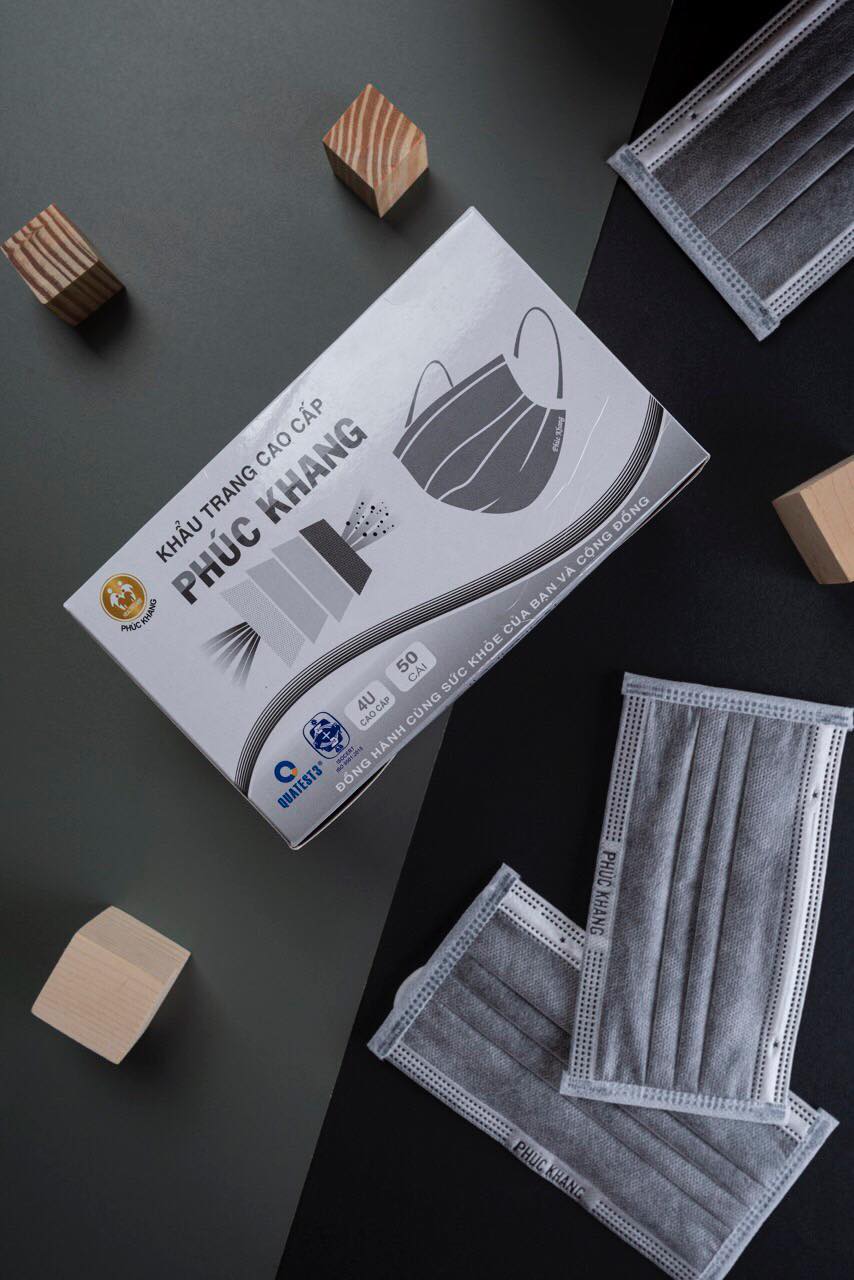 KHẨU TRANG Y TẾ PHÚC KHANG CAO CẤP ( MÀU XÁM, MÀU XANH) | BigBuy360 - bigbuy360.vn