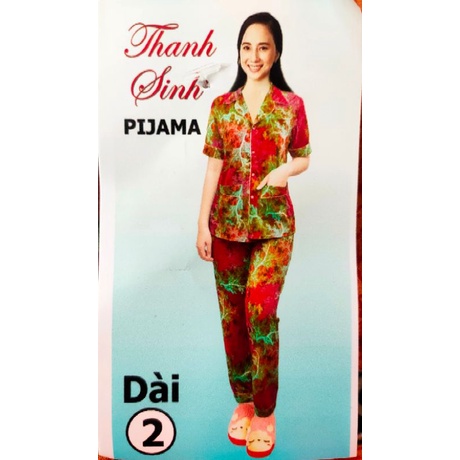 Bộ pijama tay ngắn quần dài thun aty đẹp