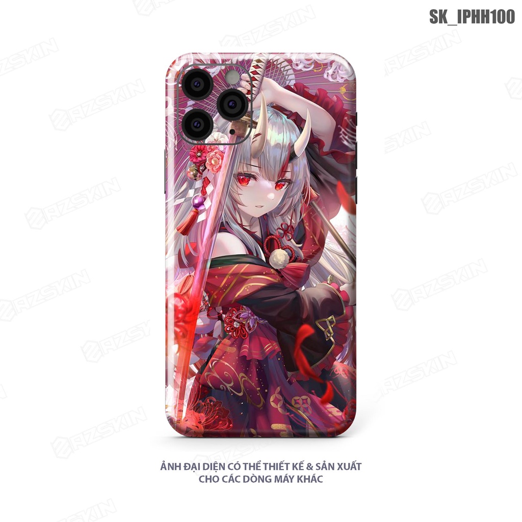 Miếng Dán Skin Hoạt Hình Cute 12 Mini - 12 Pro Max |SK_IPHH100| Film Cao Cấp Chông Xước, Dán Lưng Viền, Cắt Sẵn Khuôn
