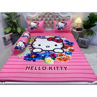 Ga gối thun lạnh 5D cao cấp mẫu bé kitty