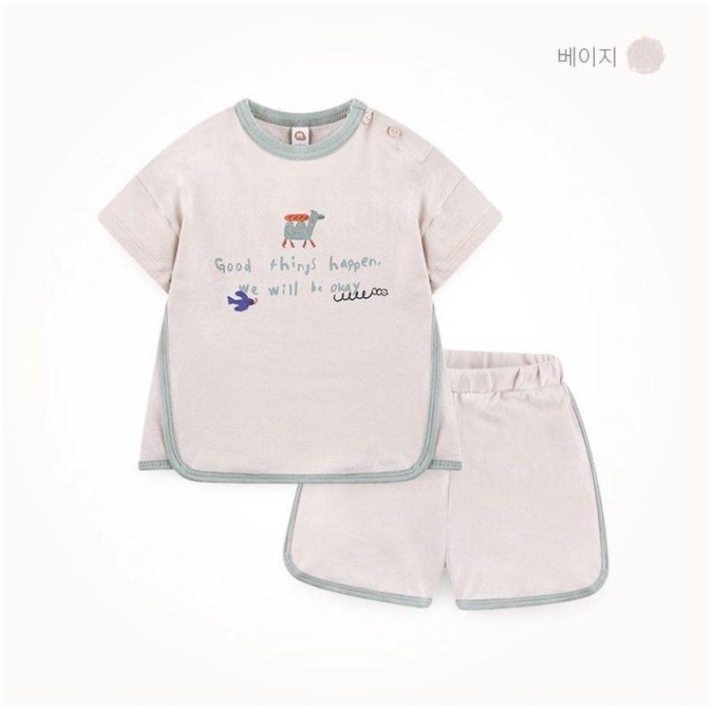 Bộ thun cotton Milk Mile cho bé trai bé gái