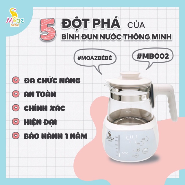 Bình đun nước Moaz BéBe