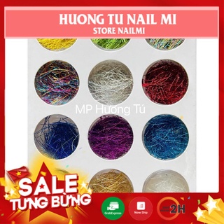 ❤️️FREE SHIP❤️️SET KIM TUYẾN SỢI TÓC TRANG TRÍ NAIL NGHỆ THUẬT SET 12 MẦU HOT TREND
