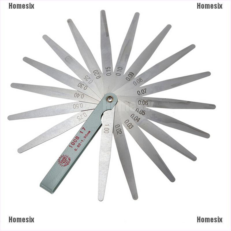 [zHMSI] Useful Metric Feeler Gauge Gap Filler Thickness Measurement Tool 17 tools Hot TYU