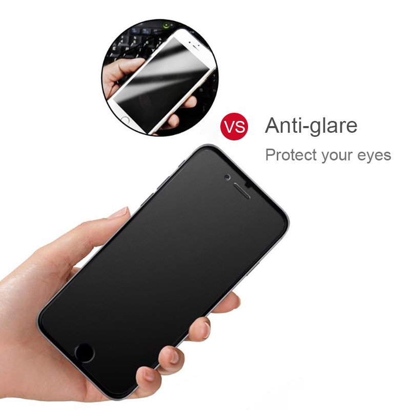 Matte No Fingerprint Tempered Glass Screen Protector For iPhone 11 Pro XS Max X XR 6 6s 7 8 Plus Frosted Protective Glass Film