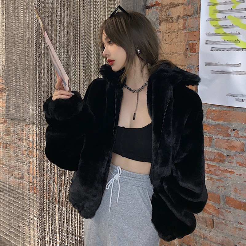 (ORDER) Áo khoác lông mịn cá tính