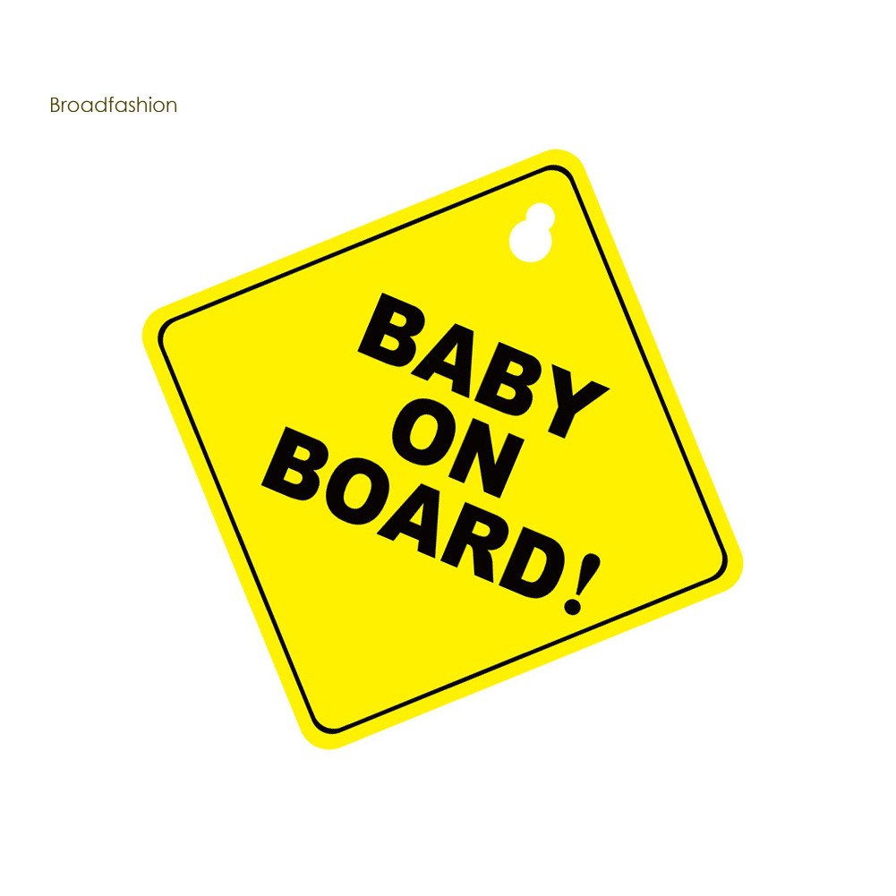 Miếng Dán Trang Trí Xe Ô Tô Hình Bảng Chữ Baby On Board