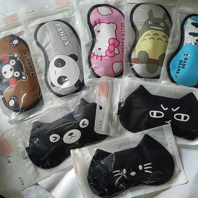 Bịt mắt nước đen, ba anh em gấu, gấu trúc, totoro, blackpin...