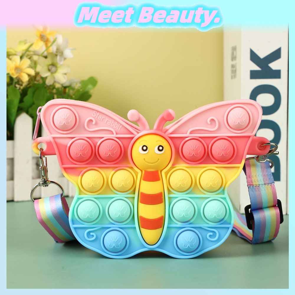 Túi Đeo Chéo In Họa Tiết Dễ Thương Dành Cho Bé Gái