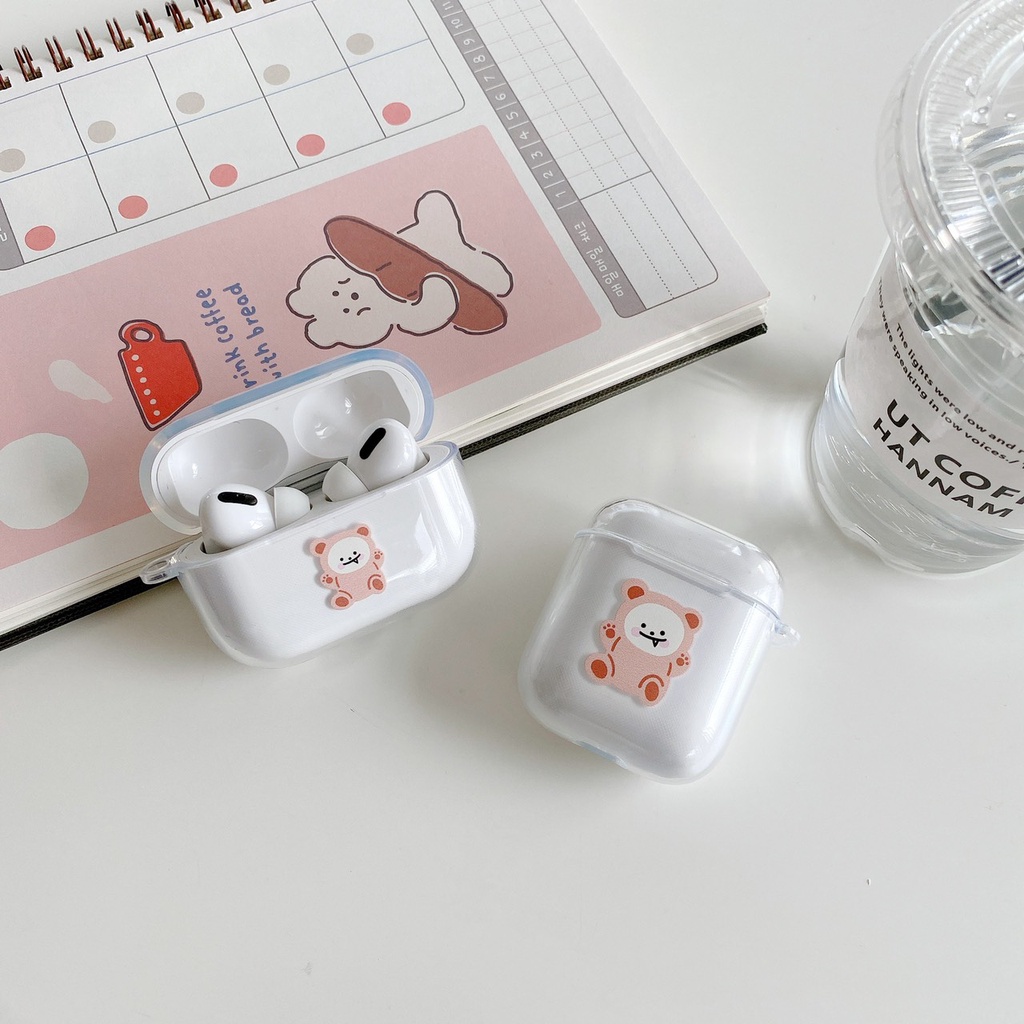 Case Airpod 1/2/3 Airpod Pro 1 2 Vỏ Ốp Bọc Tai Nghe Airpod Hình cute Chất Liệu Silicon Dẻo kèm móc cài